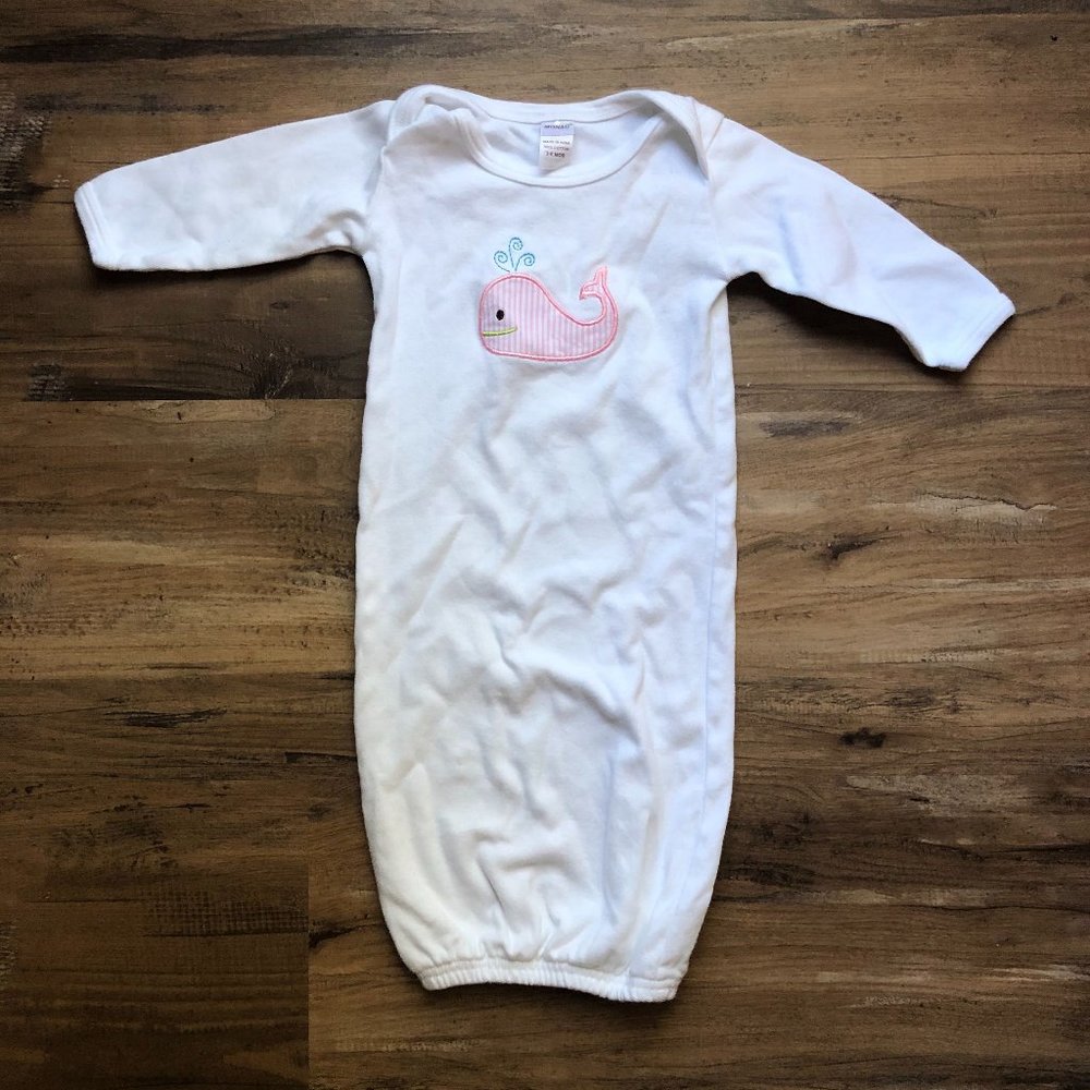 Montag Baby Girl (Whale) Gown Size 3-6 Months